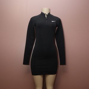 Nike long sleeve fitted bodycon dress